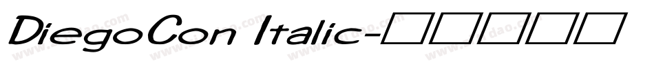 DiegoCon Italic字体转换